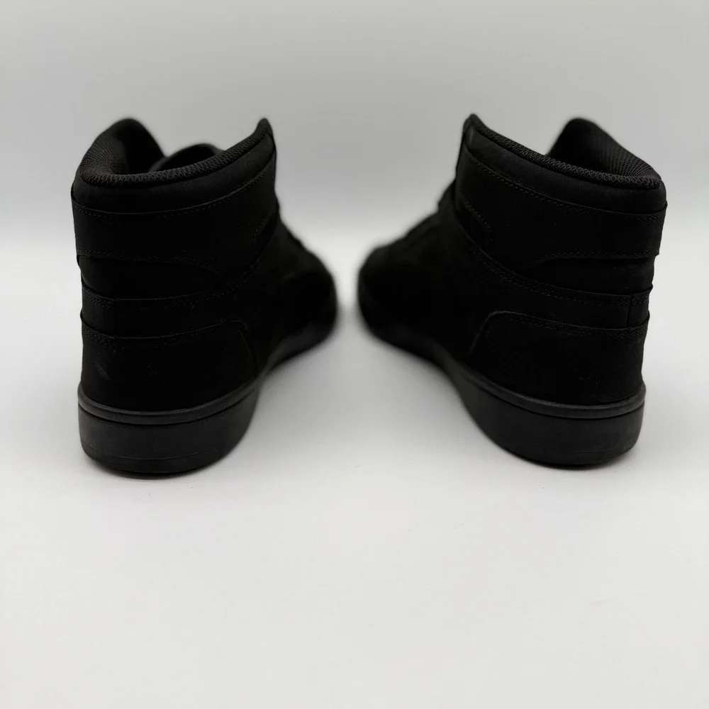 Puma Mens 8.5 Womens 10 Rebound V6 Buck Triple Black HighTop Sneakers 398907-01